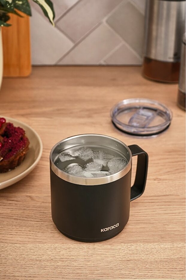 Thermal Çelik Mug 420 ml Siyah - 3