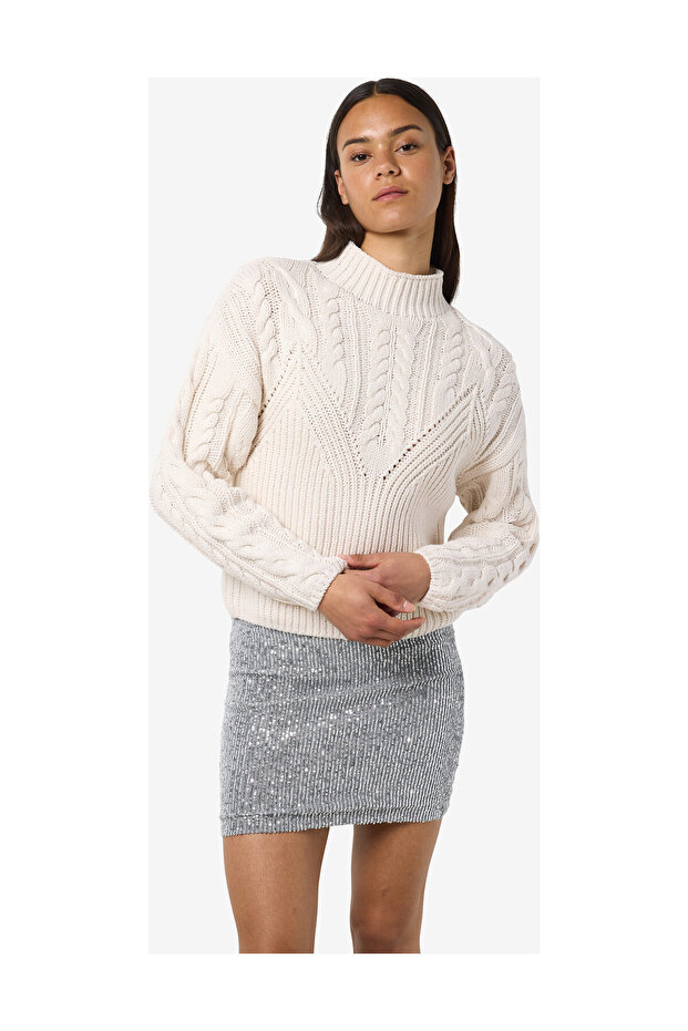 NMHAYSA L/S Zopfmuster-Strickpullover - 5