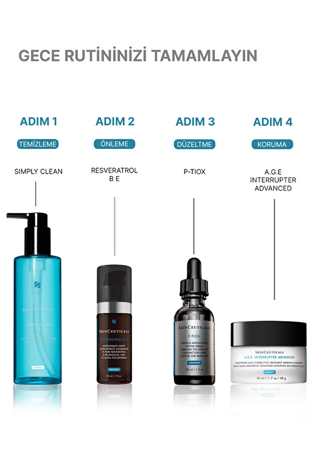 Resveratol B E İnce Çizgi ve Kırışıklık Karşıtı Gece Antioksidan Serumu 30ml - 7