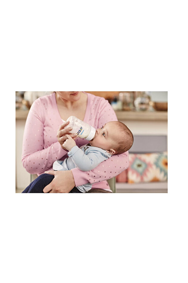 Set mit 2 Anti-Kolik-Babyflaschen Philips Avent SCY100/02, 125 ml, ab 0 Monaten, 2 Stück, BPA-frei (Weiß/Tra - 5