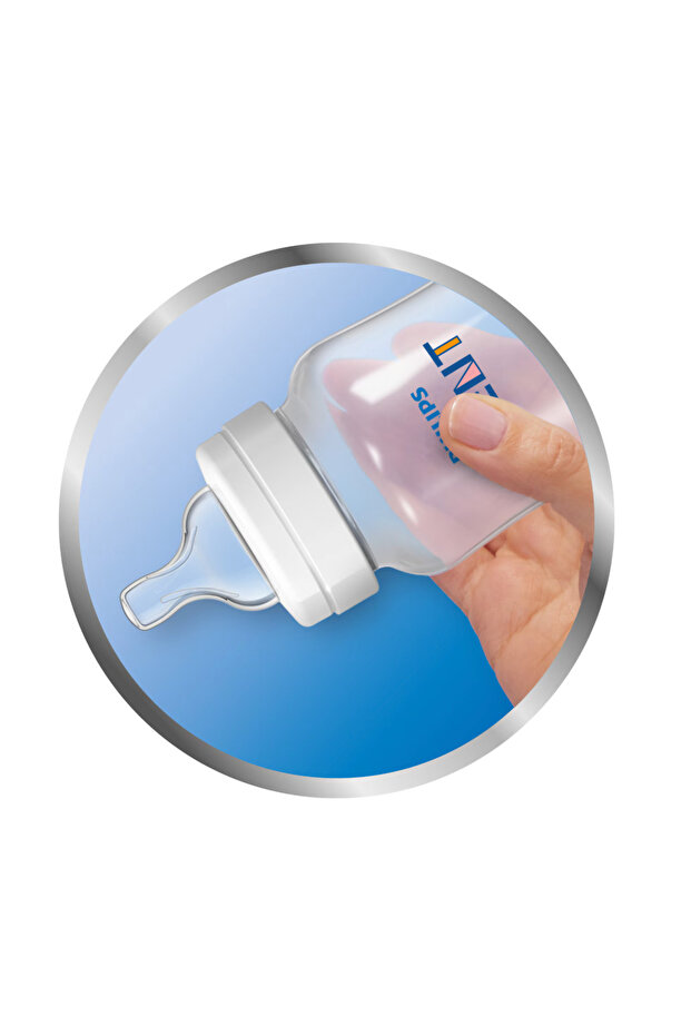 2 db hasfájást csökkentő cumisüveg Philips Avent SCY100/02, 125 ml, +0 hónapos kortól, 2 db, BPA-mentes (fehér/átlátszó) - 9