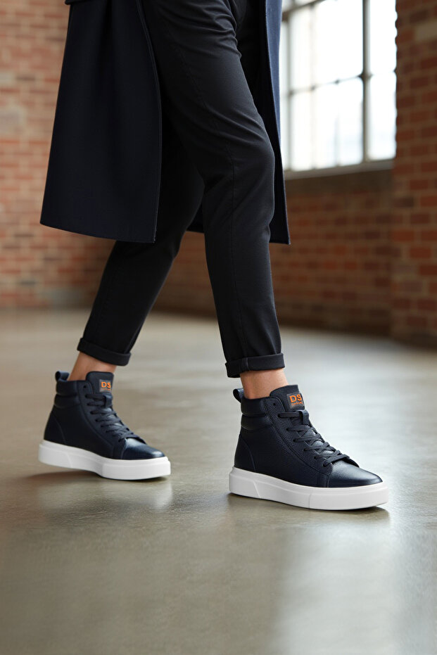 Ds Cooper Navy Blue Men's Daily Casual Shoes Ankle Boots