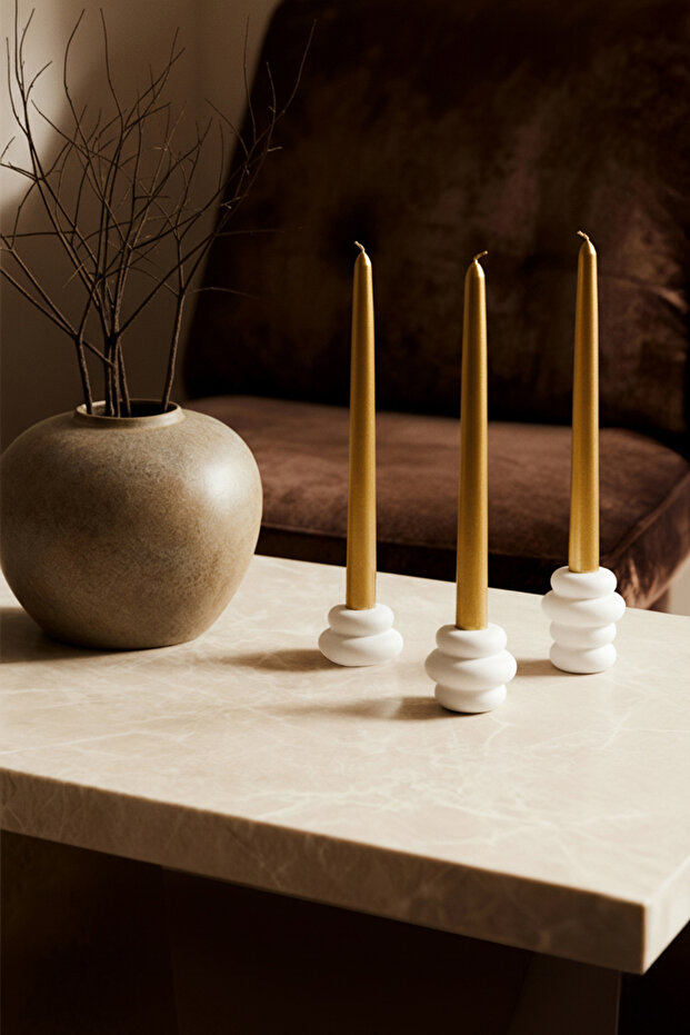 3-Piece Ceramic Bubble Candle Holder TPHAW26SM00004