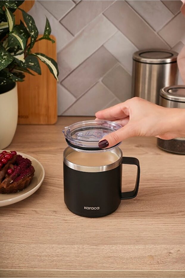 Thermal Çelik Mug 420 ml Siyah - 2