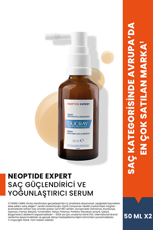 Neoptide Expert Saç Güçlendirici ve Yoğunlaştırıcı Serum 2x50ml - 1