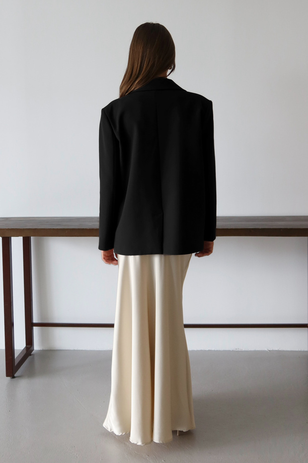 Siyah Normal/Regular Kalıp Dokuma Blazer Ceket TWOAW26BC00040 - 8