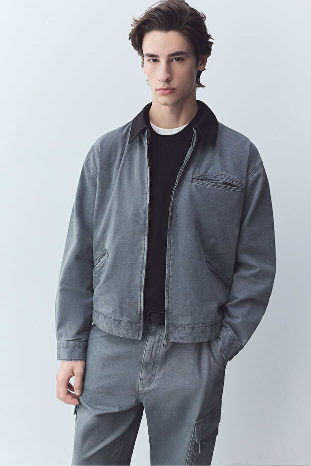 Męska kurtka robocza z dżinsu - 1