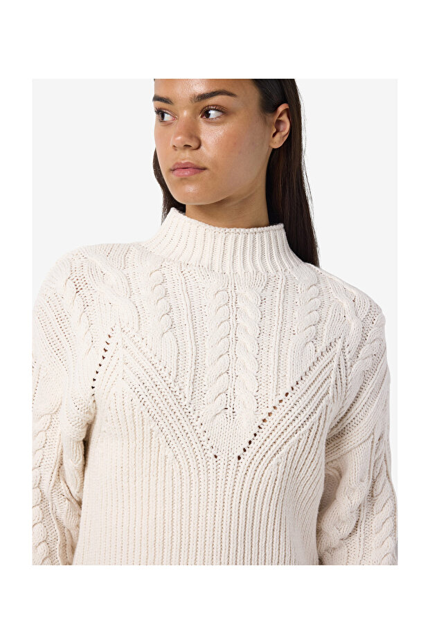 NMHAYSA L/S Zopfmuster-Strickpullover - 6