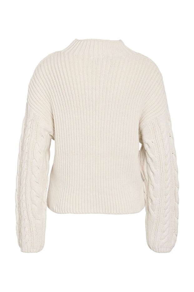 NMHAYSA L/S Zopfmuster-Strickpullover - 1