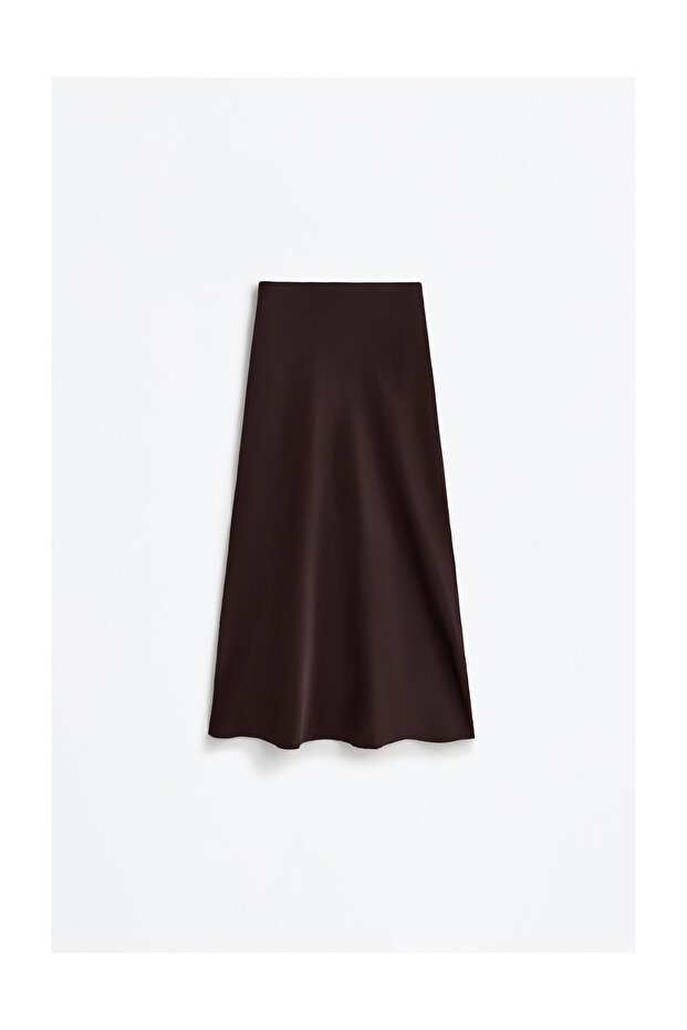Kobieta Satynowa spódnica midi - 10