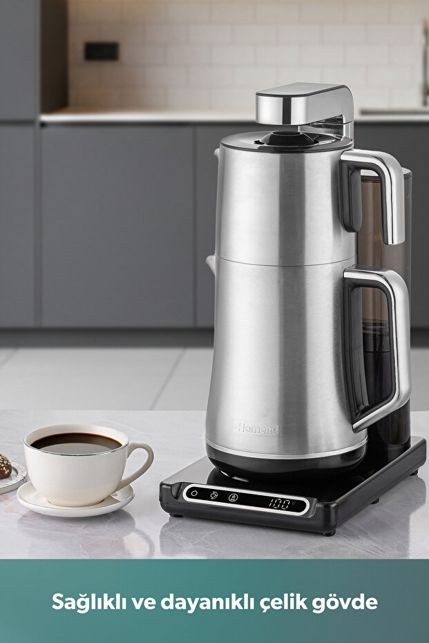 ماكينة صنع الشاي الأوتوماتيكية الناطقة تيابوت 1785H كروم - 5