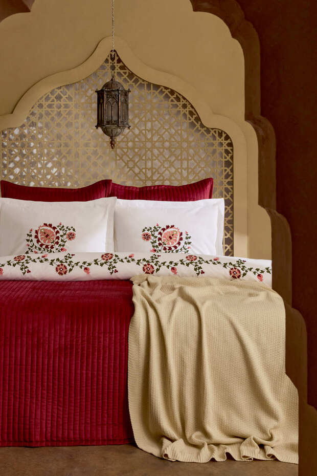 Lorea Çift Kişilik Nakışlı Winter Set - 5