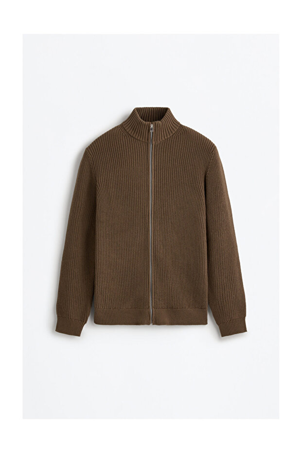 Man Knit Zip-Up Jacket - 6