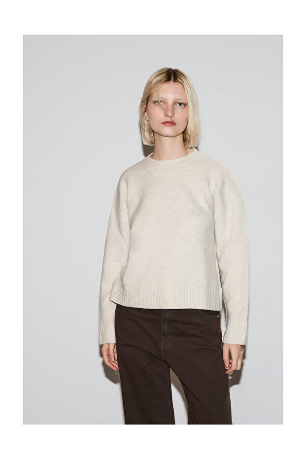 Kobieta PEND. JERSEY SPUMOSO SEMIBASICO - 1