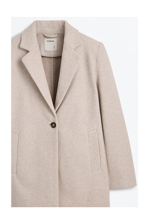 Femeie basic MANTOCĂ LUNGĂ CU BUTONI - 4