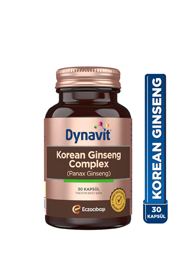 Korean Ginseng Complex (Panax Ginseng) 30 Bitkisel Kapsül - Panax Ginseng, Ginkgo Biloba, L-Arjinin - 7