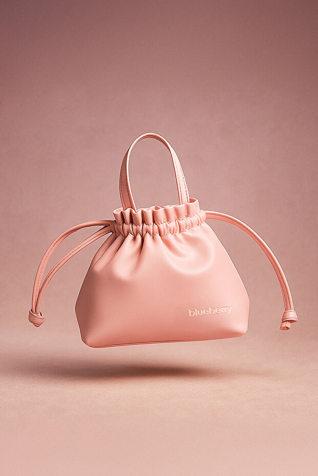 Women's Pink Leather Bag Apbv002803