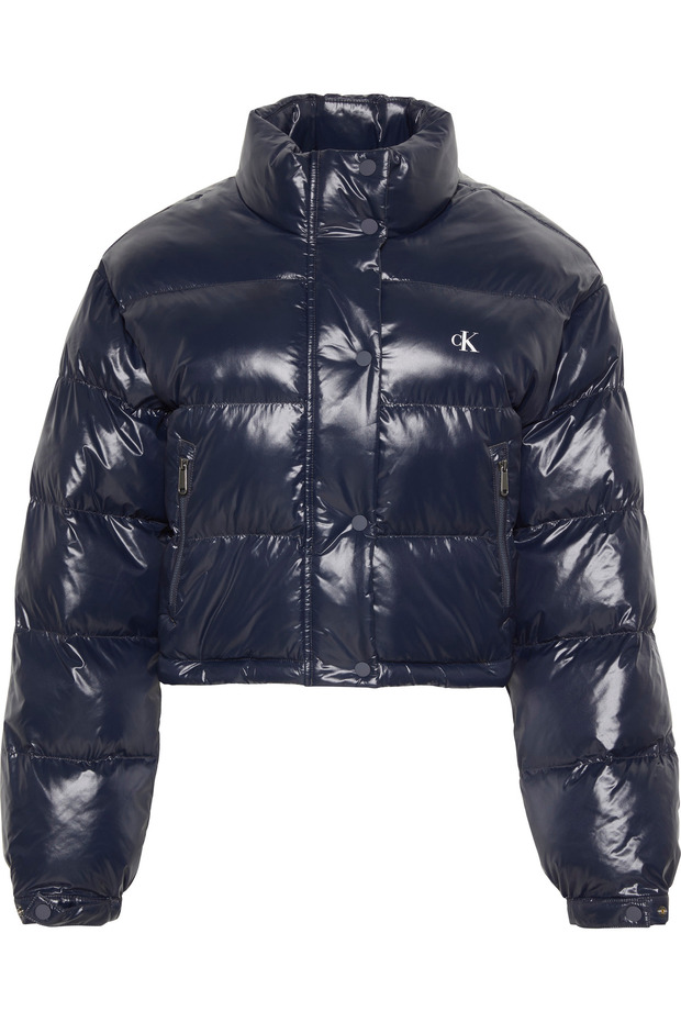 SHINE CROP PUFFER JACKET - 1
