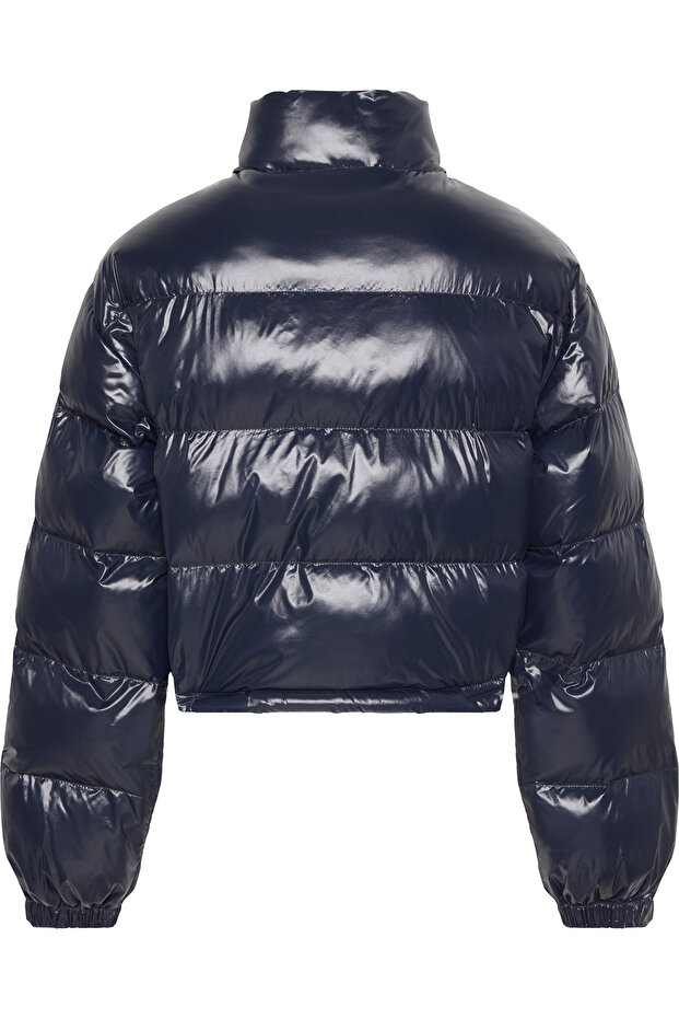SHINE CROP PUFFER JACKET - 2