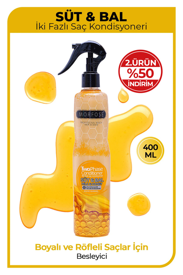 Dual Phase Milk & Honey Blow Dry Water for Dyed and Highlighted Hair 400 ml