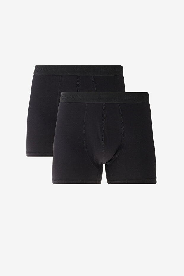 Men's Premium Cotton Black 2-Pack Stretchy Boxer (Groom's Trunk) Dowry Set
