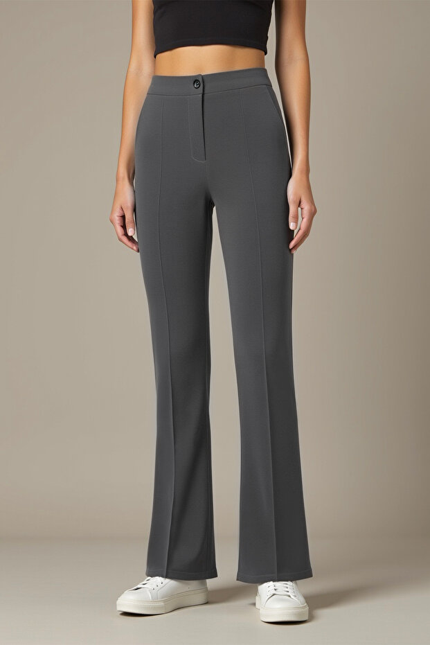 Ds Lina Smoked Spanish Leggings Trousers Comfortable Cut, High Waist, Shaping / Sculpting and Flexible