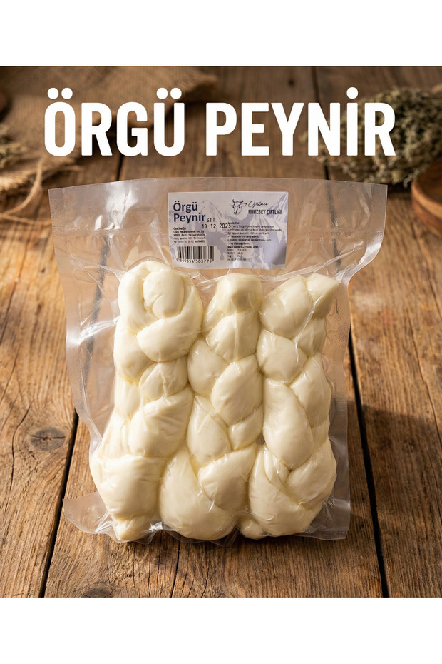 Örgü Peynir 1 Kg Doğal Çiftlikten Kendi Ineklerimizin Sütünden Muhteşem Yöresel Eritme Örgülü Peynir - 1