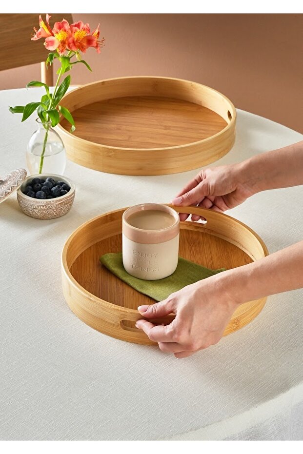 Storm 2'li Bambu Tepsi 35 & 30 cm - 2