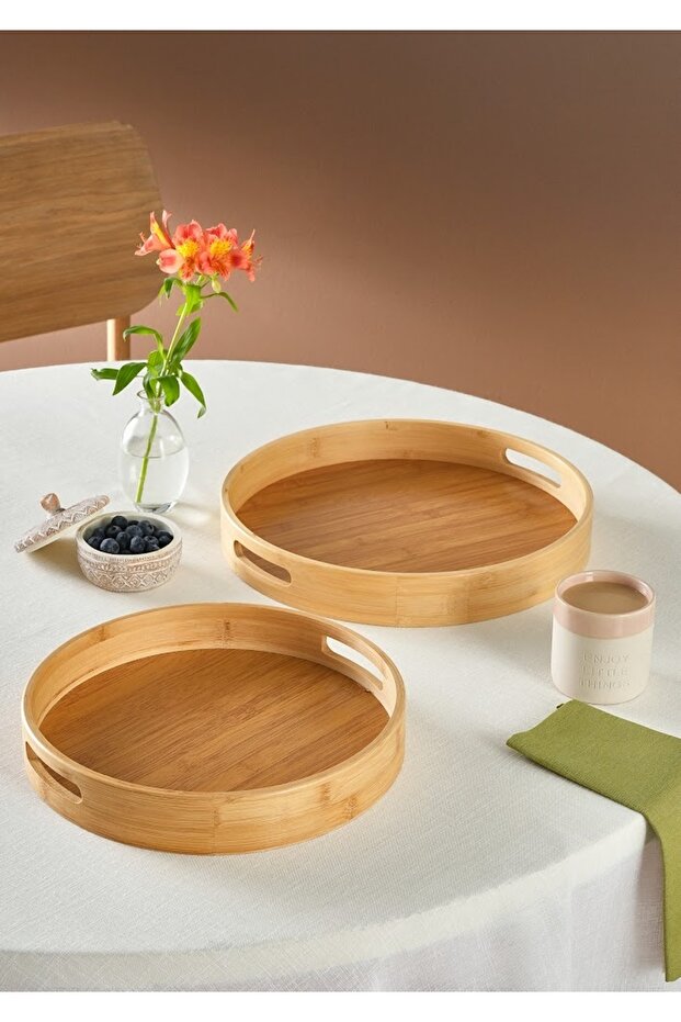 Storm 2'li Bambu Tepsi 35 & 30 cm - 1