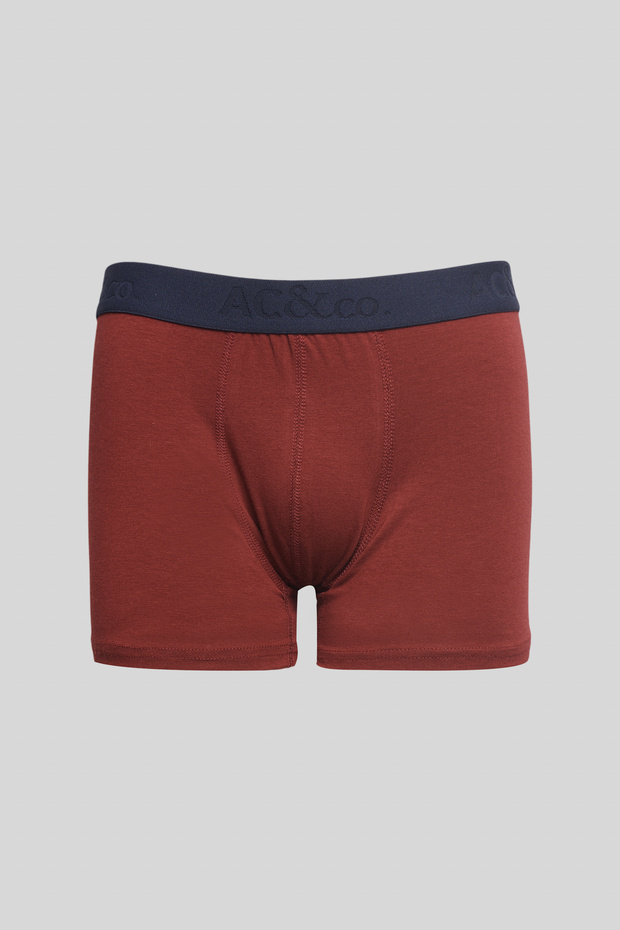 Erkek Premium Pamuklu Lacivert 3'lü Esnek Boxer Paketi (Damat Bohçası) Çeyiz Seti - 4
