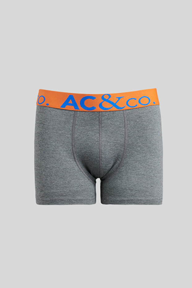 Erkek Premium Pamuklu Sıyah-lacı-antrasıt 3'lü Esnek Boxer Paketi (Damat Bohçası) Çeyiz Seti - 4