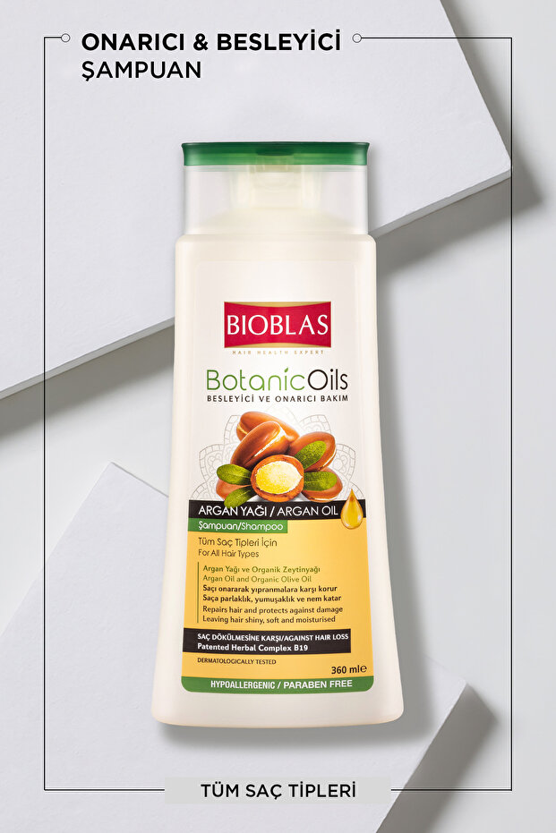 Botanic Oils Argan Şampuan 360 Ml Besleyici, Onarıcı, Argan Yağı - 2