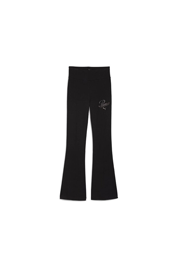 ESSENTIALS SCRIPT Flared Leggings Kadın Tayt - 5