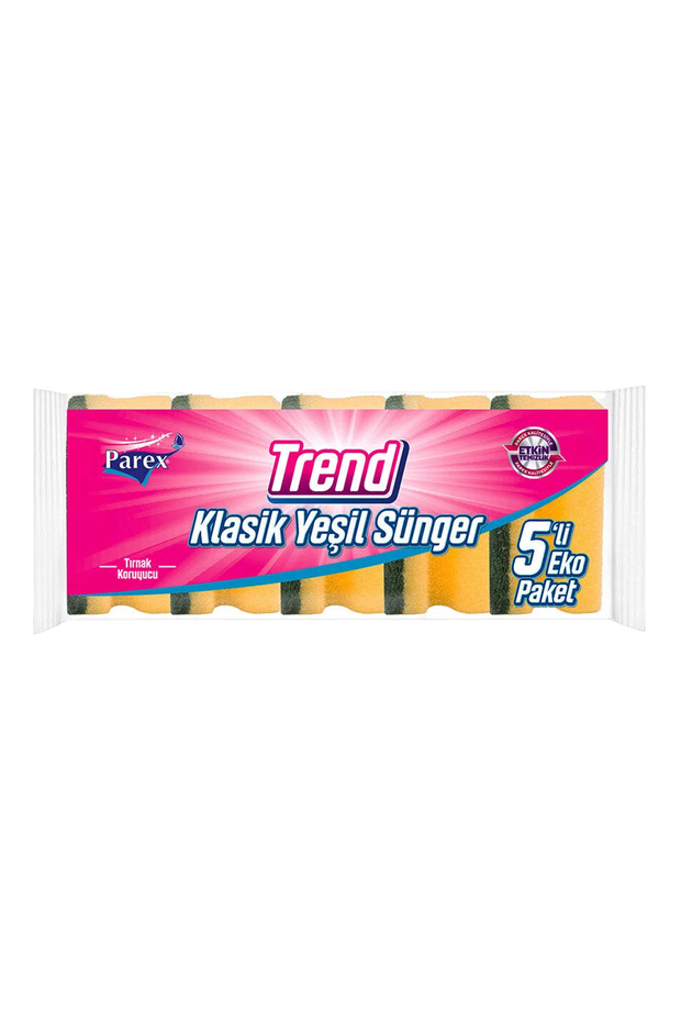 Trend Classic Corrugated 5-Piece Dish Sponge
