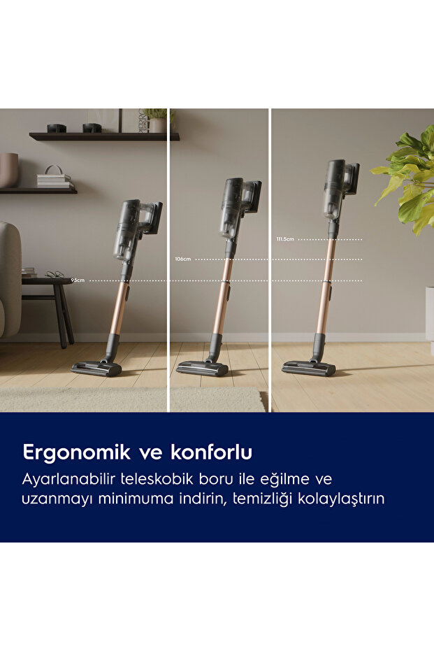 EP82H25WET 800 Serisi Hygienic Wet Islak&Kuru 10 Yıl Motor Garantili Kablosuz Süpürge - 9