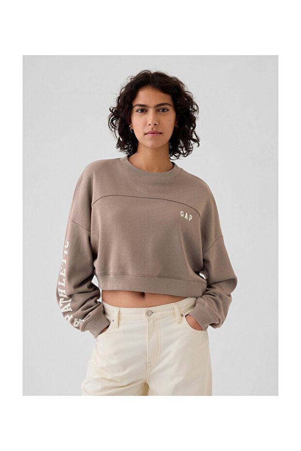 JPN DROP SHOULDER SUPER CROP CREW - 1