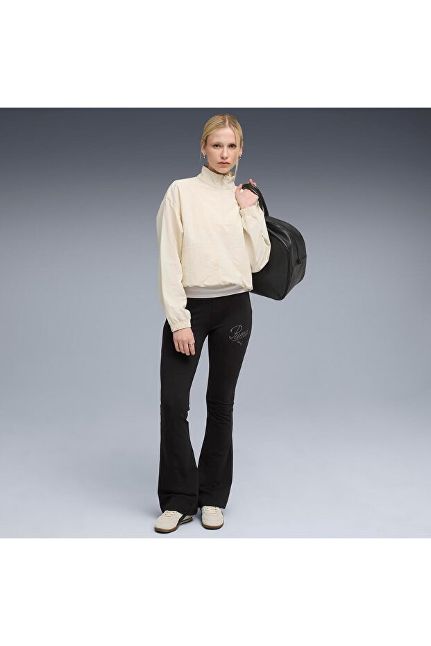 ESSENTIALS SCRIPT Flared Leggings Kadın Tayt - 4