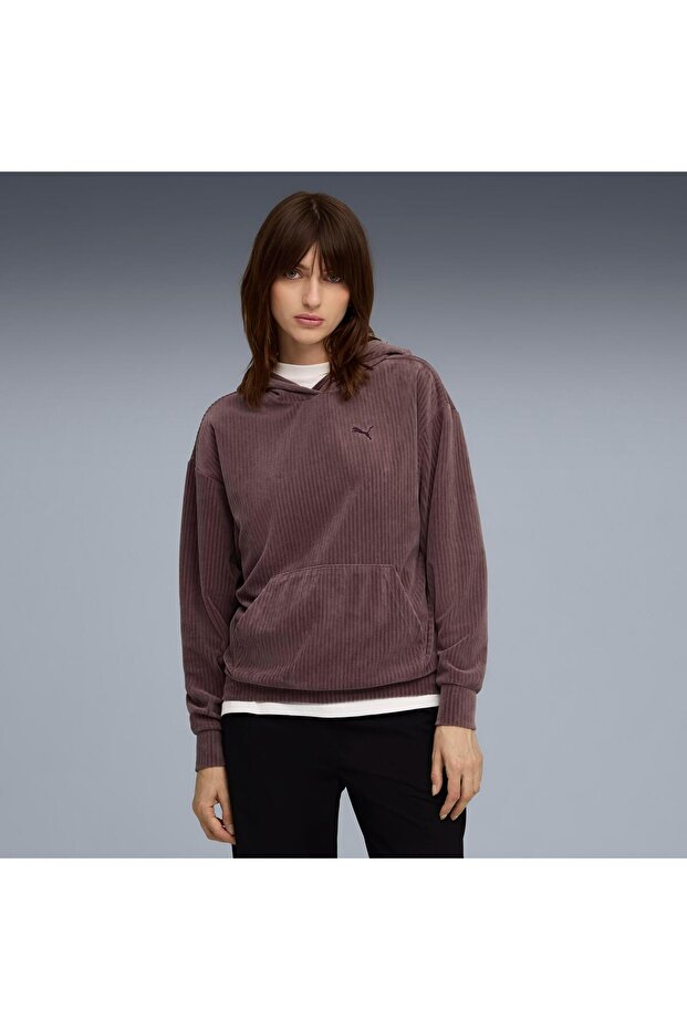 Essentials Elevated Velor Hoodie Women's Sweatshirt