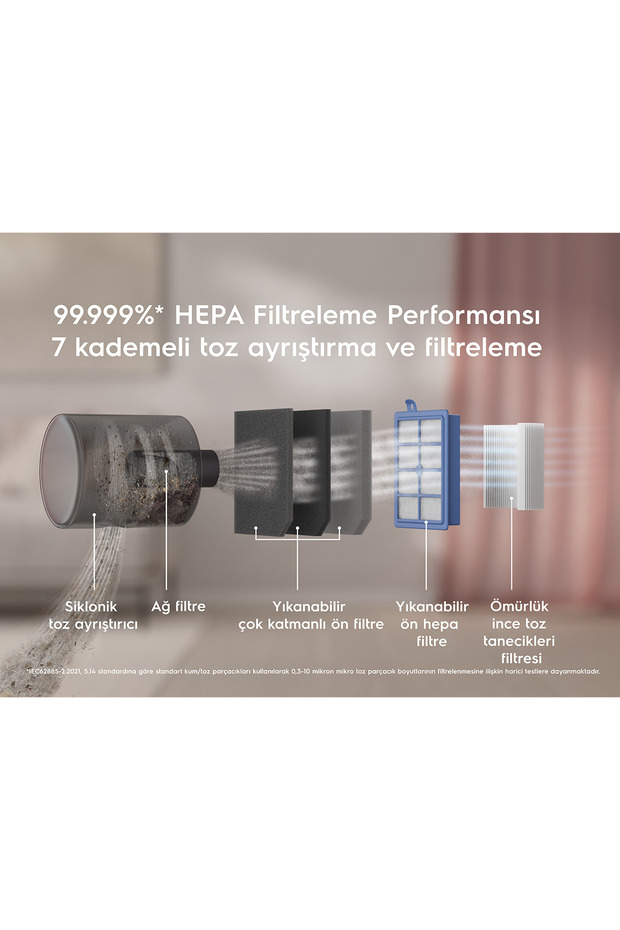 PC91-ALRG Pure C9 Allergy 10 Yıl Motor Garantili 72dB(A) Sessiz Toz Torbasız Elektrikli Süpürge - 11