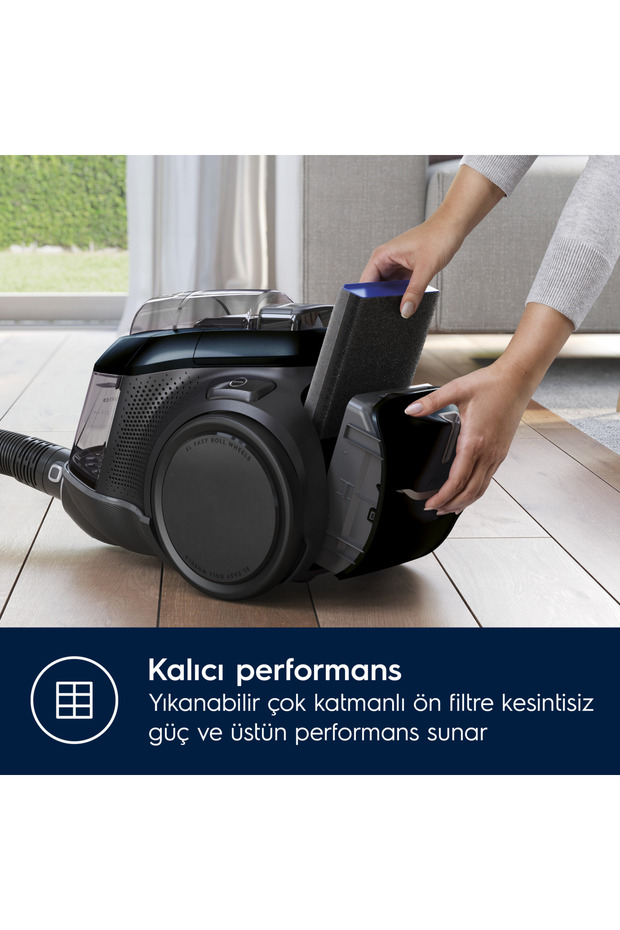 PC91-8STM Pure C9 10 Yıl Motor Garantili 72dB(A) Sessiz LED Başlıklı Toz Torbasız Elektrikli Süpürge - 12