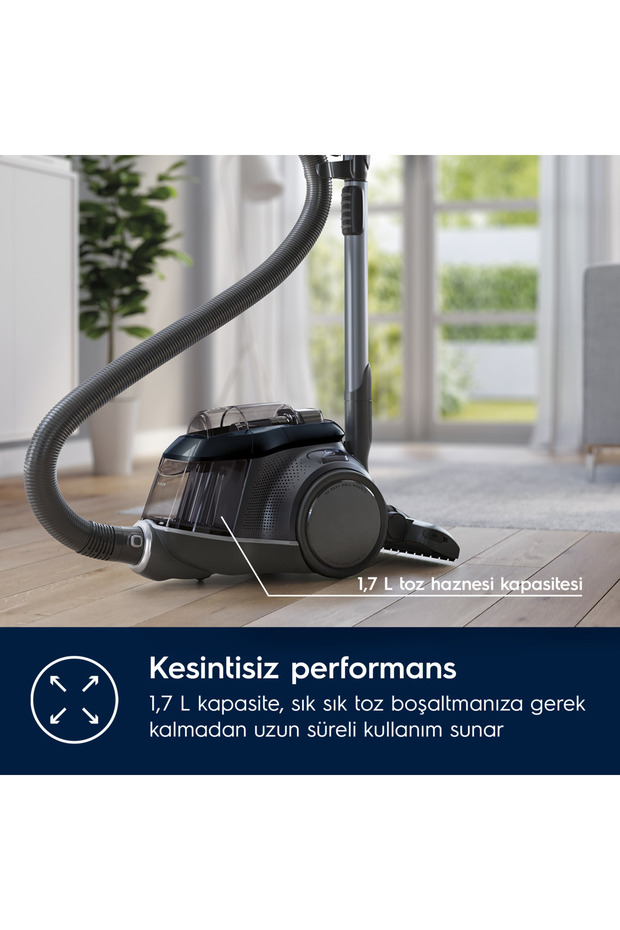 PC91-8STM Pure C9 10 Yıl Motor Garantili 72dB(A) Sessiz LED Başlıklı Toz Torbasız Elektrikli Süpürge - 10