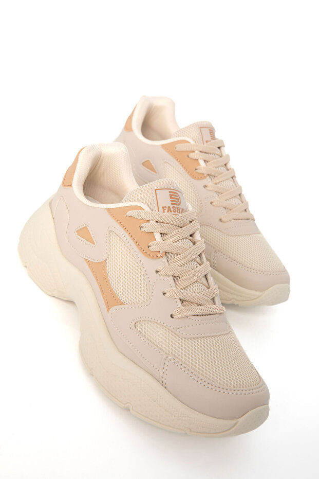Bej-Taba Kadın Sneaker 18147 - 4