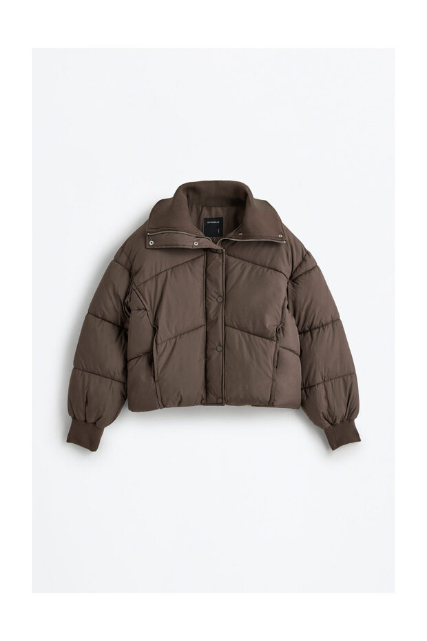 Kobiety Kurtka z dzianinowym kołnierzem - 12