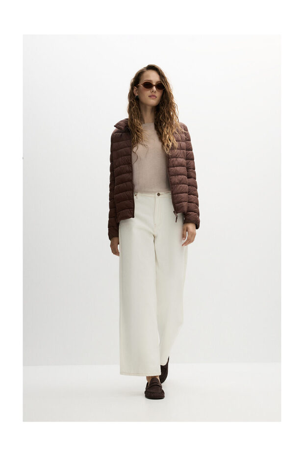 Woman Basic Lightweight Puffer Jacket - 2