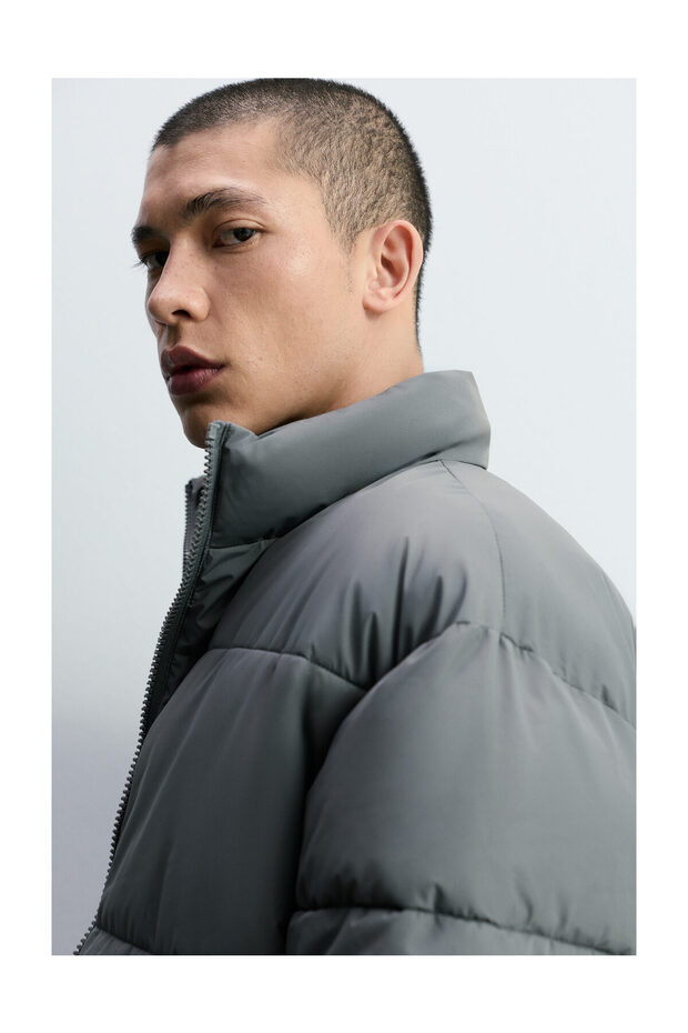 Férfi BASIC bélelt kabát állógallérral - 5