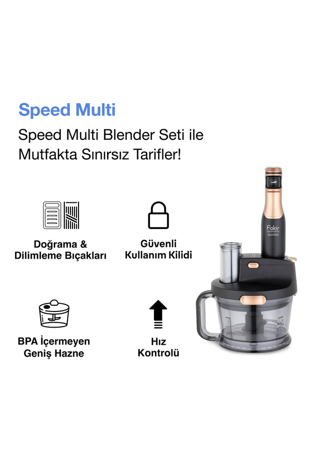 Speed Multi Blender Seti Black & Copper - 2