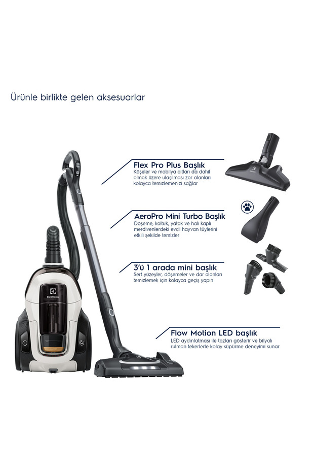 PC91-ALRG Pure C9 Allergy 10 Yıl Motor Garantili 72dB(A) Sessiz Toz Torbasız Elektrikli Süpürge - 4