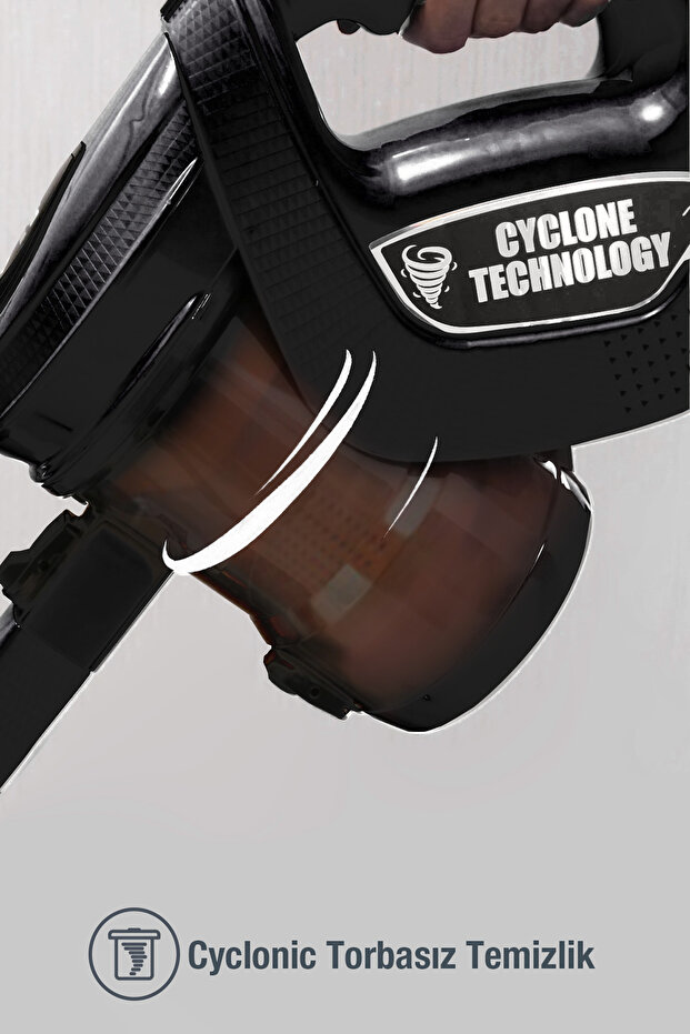 Provac P 5000 Cyclone Dikey Süpürge Siyah - 7