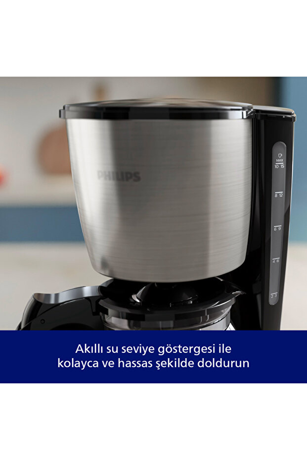 Filtre Kahve Makinesi, 1,2 Lt, Otomatik Kapanma, Cam Demlik, Kolay Doldurma, Zamanlayıcı, HD7459/20 - 6