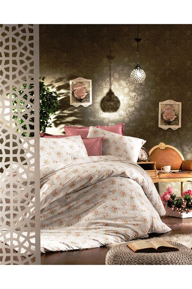 Fade-Resistant Breathable Cotton Double Duvet Cover Set with Fitted Sheet